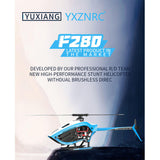 YU XIANG F280 2.4G 6CH RC 브러시리스 직접 구동 3D/6G 스턴트 헬리콥터 RTF 모델