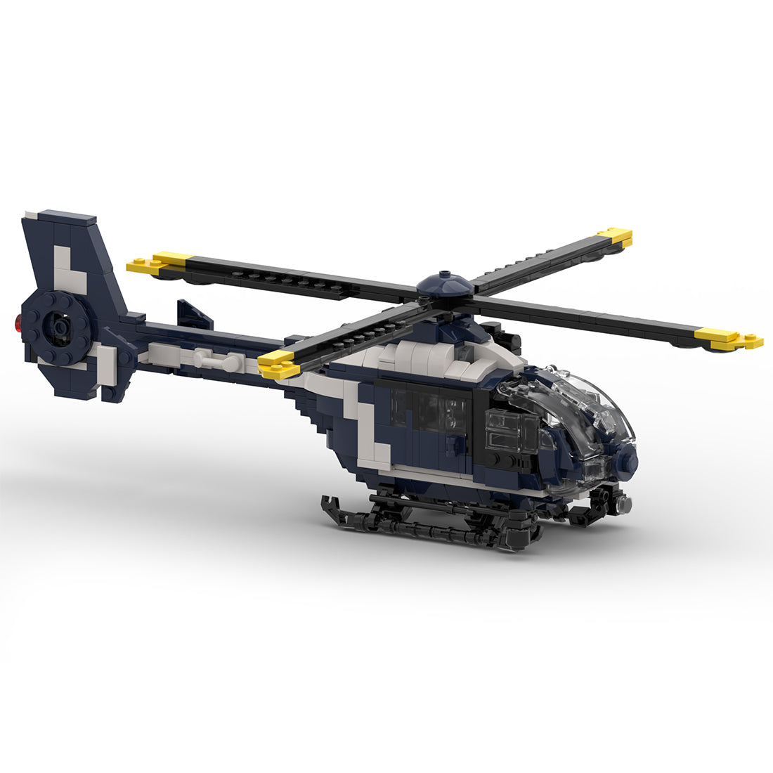 MOC-176643 European EC 135 Helicopter Military Assembly Toy Building Blocks Set - Razordon