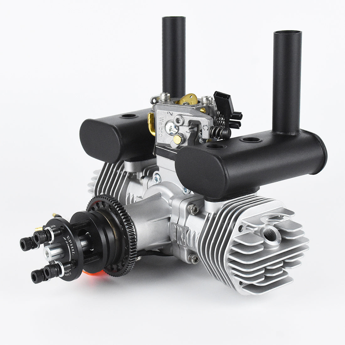 EPHIL X-40cc-T Pro Electric Starter Twin-cylinders Two-Stroke Horizontally Opposed Gasoline Engine Model for Fixed-Wing Aircraft Models - RAZORDON