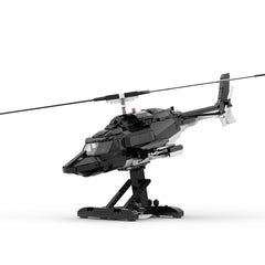 MOC Airwolf Helicopter Model Assembly Toy Building Blocks Set Creative Ornament(1039PCS)