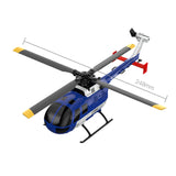 C186MAX BO105 Gunship Aircraft 2.4G RC 4CH Single Flybarless Helicopter Toy - RAZORDON