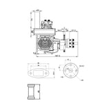 EPHIL X-76cc-T Pro Electric Starter Two-Stroke Twin-Cylinders Horizontally Opposed Gasoline Engine Model for Fixed-Wing Aircraft Models - RAZORDON