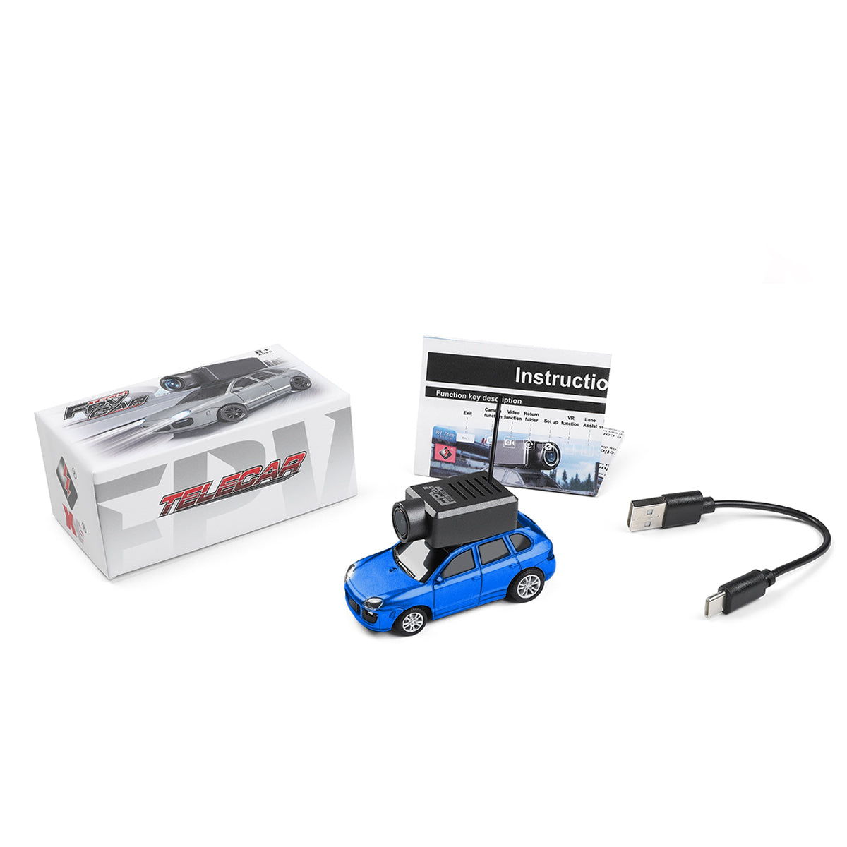 WL 1/64 Scale APP-Controlled Fully Proportional FPV Mini RC Car with WiFi Module and 3-Speed Modes（RTR Version) - Razordon