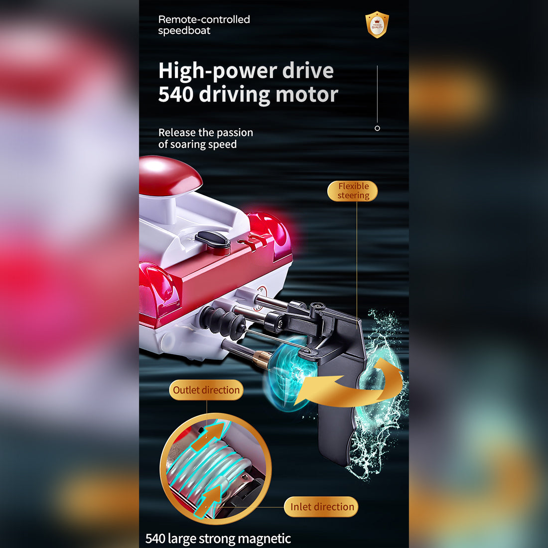 35KM/H High-Speed RC Boat – RAZORDON