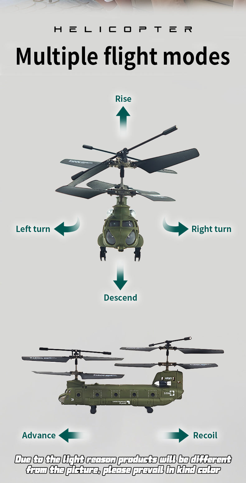 S026H Dual-Rotor Transport Aircraft 2.4G RC 3CH Dual-Rotor Aerocraft Model