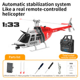 C138 1/30 Scale BELL 206 Helicopter 2.4G 6CH Single-Rotor Gyroscopic Flying Aircraft Model-razordon