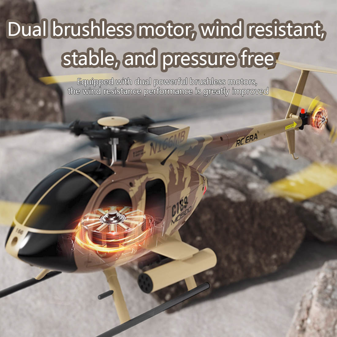 RC ERA MD500 C189 Little Bird Aircraft Model 1/28 2.4G 4CH Single-Rotor Helicopter Model