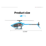 YU XIANG F280 2.4G 6CH RC Bürstenloser Direktantrieb 3D/6G Stunt-Hubschrauber RTF-Modell