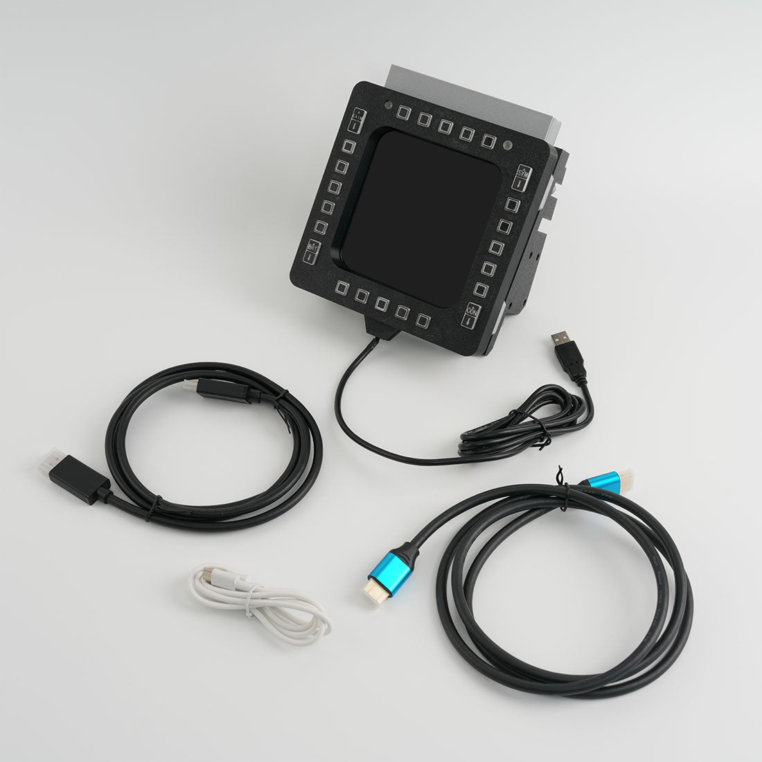 5-Inch 2K 24-Key Fighter Jet MFD-Panel for PC Flight Sims