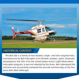 FLYWING Bell-206-V3 470-Class RC Helicopter Model 2.4G RC 6CH Electric Airplane with Model 1 & Model 2 Switchable(RTF Version)