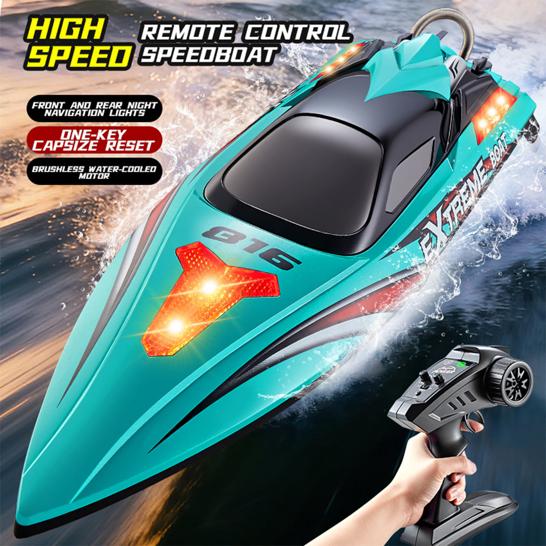 55KM/H High-Speed RC Racing Boat – RAZORDON