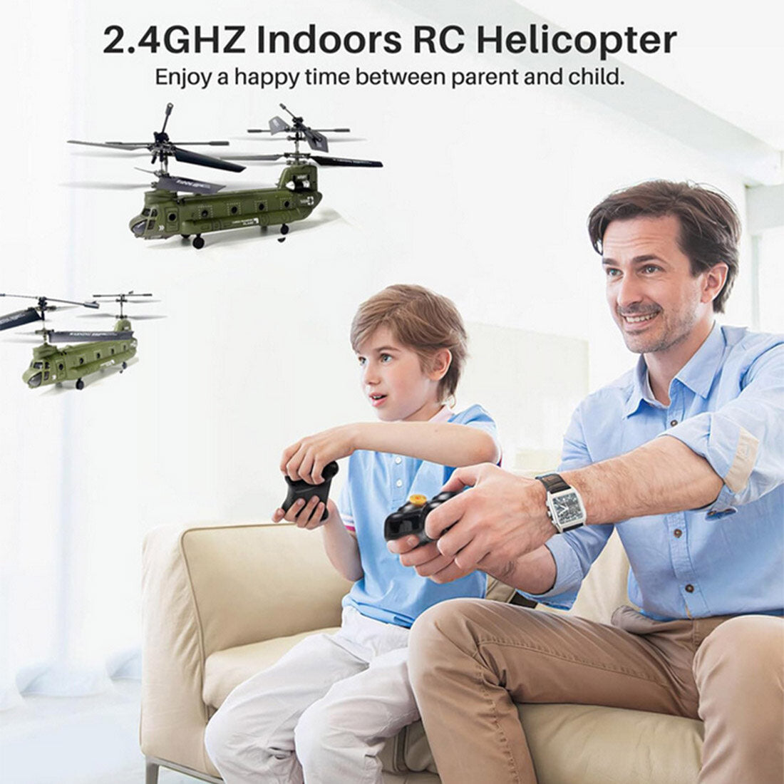 S026H Dual-Rotor Transport Aircraft 2.4G RC 3CH Dual-Rotor Aerocraft Model