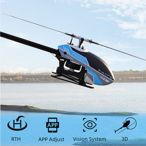 2.4G RC 6CH FW200 Aircraft Brushless Direct-driven 3D Aerobatic Helicopter Model
