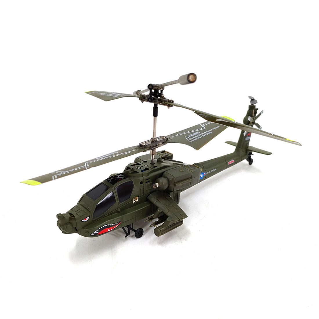 S109H Apache Helicopter 2.4G RC 3CH Dual-Prop Gyro Stabilized Airplane Model with Bright Night Navigation Lights