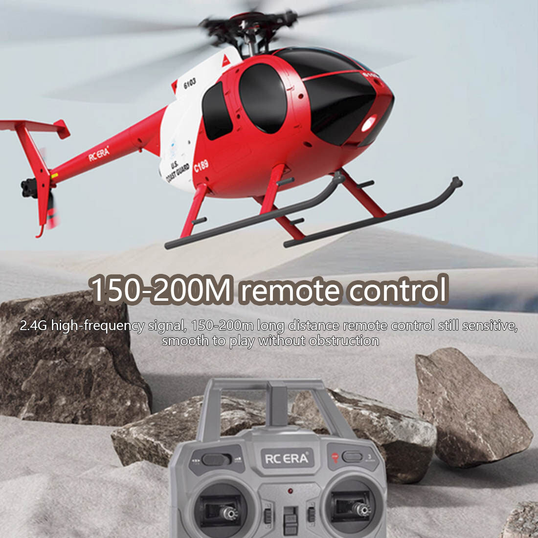 RC ERA MD500 C189 헬리콥터 리틀버드 항공기 모델 1/28 2.4G 4CH 싱글 로터 모델