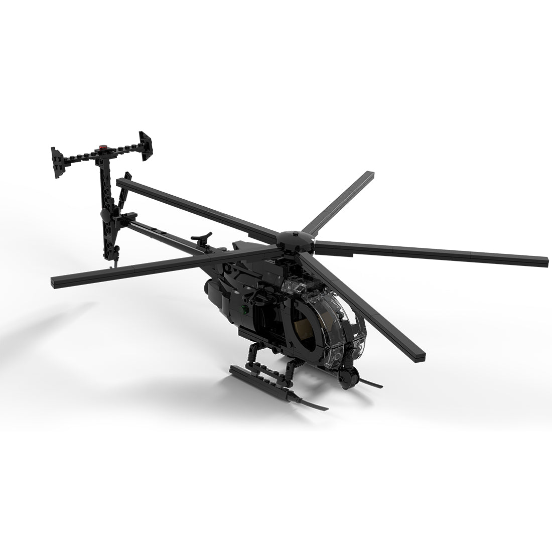 MOC-88275 MH-6 Little Bird Helicopter Model Building Blocks Set