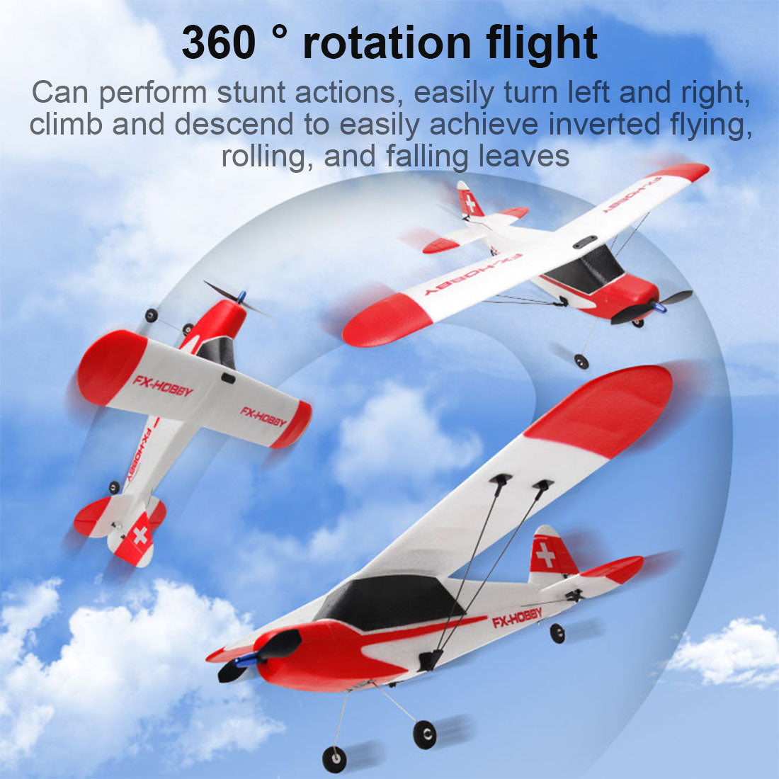 FX-9603 J3 2.4G RC Flugzeug Elektrisches Starrflügel-Segelflugzeug-Flugzeugmodell