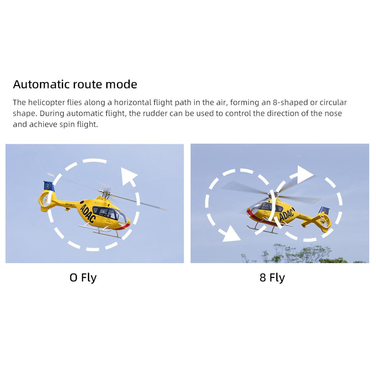 FLYWING EC135 GPS Helicopter Auto route mode- Razordon