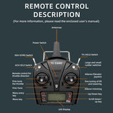 YU XIANG F07/F07-V 1/34 Scale UH-1 Huey 2.4G 6CH Brushless Direct-Drive 6G Flybarless RC Helicopter Model (RTF Version/Mode1/Mode2)