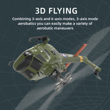 YU XIANG F07/F07-V 1/34 Scale UH-1 Huey 2.4G 6CH Brushless Direct-Drive 6G Flybarless RC Helicopter Model (RTF Version/Mode1/Mode2)