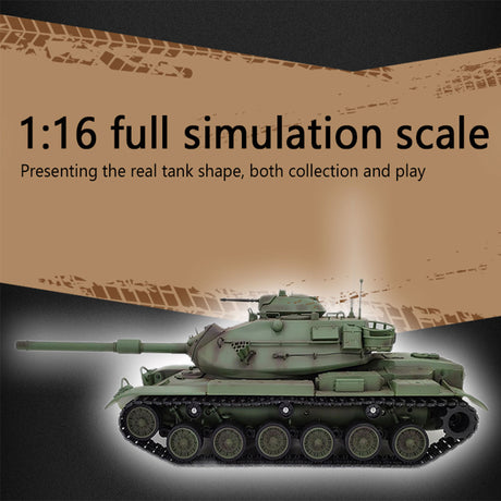 1/16 2.4G RC 미국 M60A3 주력전차 모델 차량 모델 장난감, 조명 및 사운드 포함