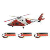 FLISHRC Agusta A109 500-Class 2.4G 6CH Scale RC Helicopter Model with L7 Flight Controller and 4-Mode Positioning GPS RTF