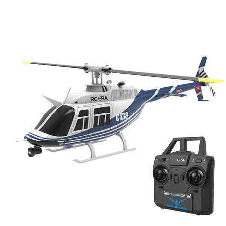 RC ERA C138 1/33 Scale BELL 206 Helicopter 2.4G 6CH Single-Rotor Gyroscopic Flying Aircraft Model - Razordon