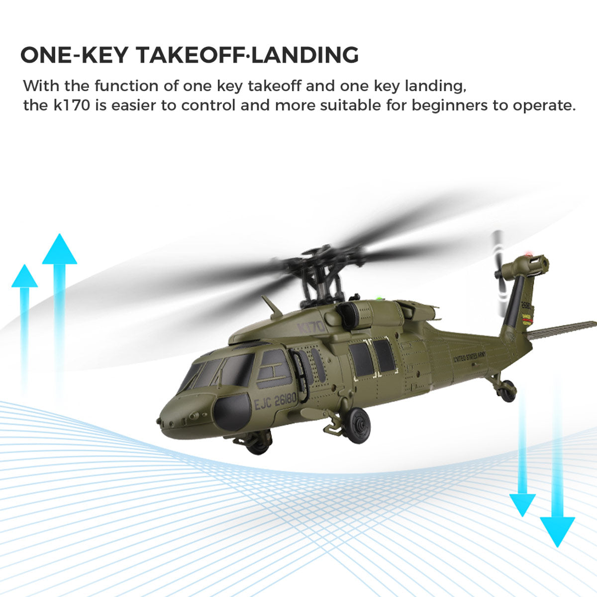 Black Hawk K170 RC Helicopter – Army-Style Precision Flight – Razordon