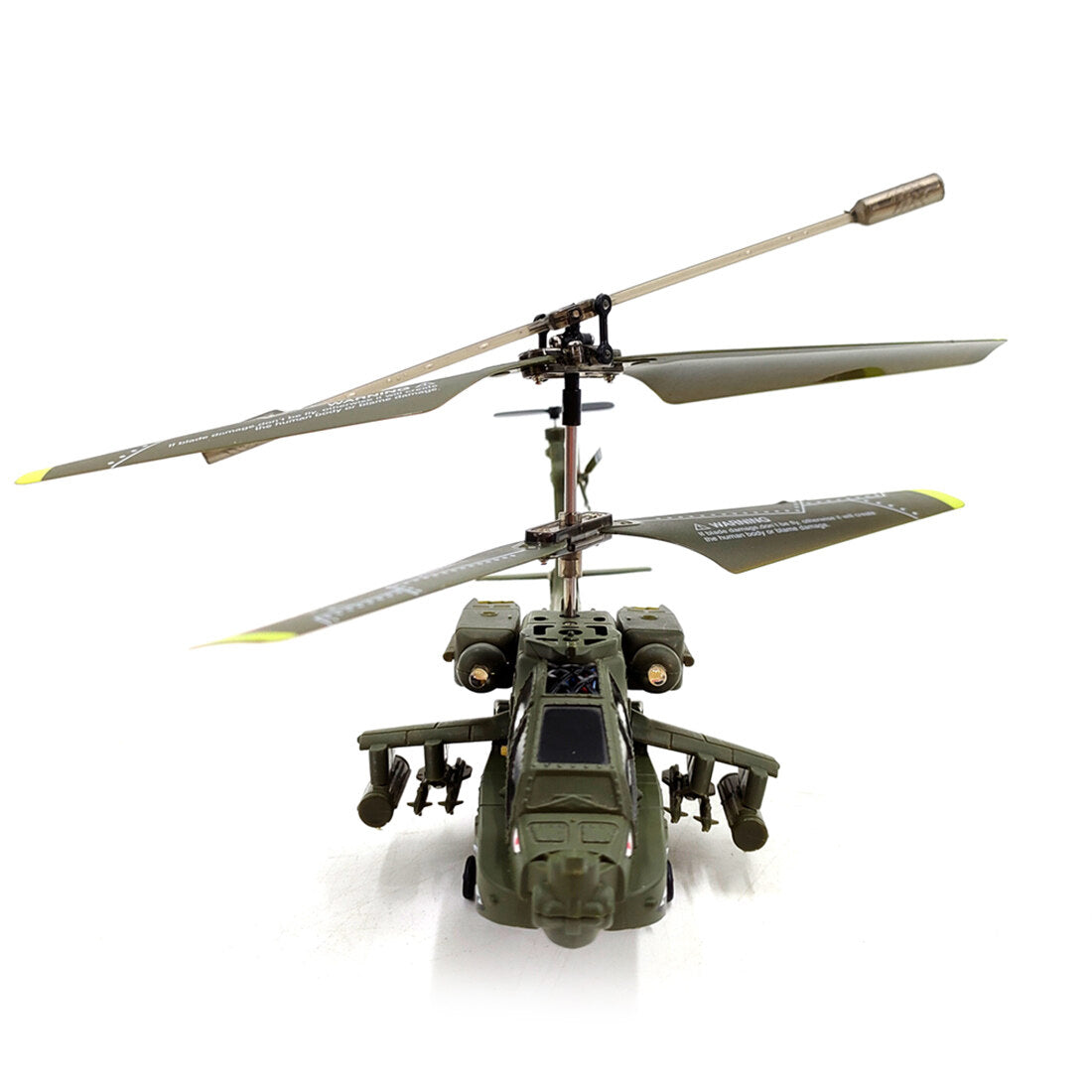 S109H Apache Helicopter 2.4G RC 3CH Dual-Prop Gyro Stabilisiertes Flugzeugmodell mit hellen Nachtnavigationslichtern