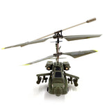 S109H Apache Helicopter 2.4G RC 3CH Dual-Prop Gyro Stabilized Airplane Model with Bright Night Navigation Lights