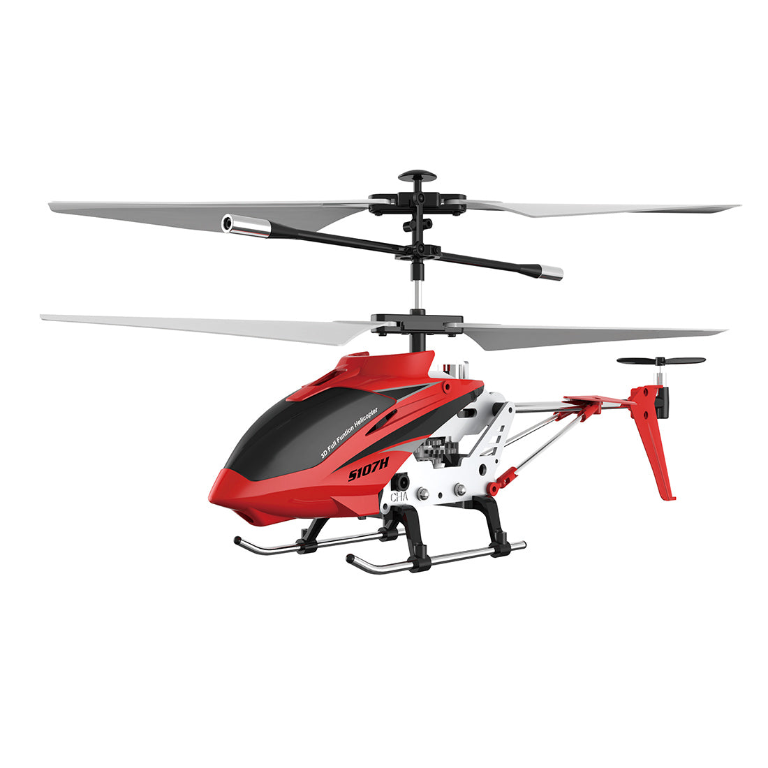 S107H 2.4G RC Airplane 3CH Dual-Prop Gyro Stabilized Metal Aircraft with Bright Night Navigation Lights