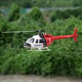 FLYWING Bell-206-V3 470-Class RC 헬리콥터 모델 2.4G RC 6CH 전기 비행기