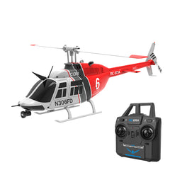 RC ERA C138 1/33 Scale BELL 206 Helicopter 2.4G 6CH Single-Rotor Gyroscopic Flying Aircraft Model Jet Ranger