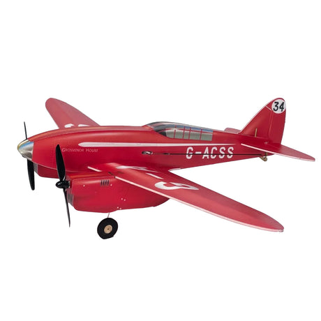 MinimumRC DH88 Comet 2.4G 4CH RC 모델 듀얼 엔진 항공기 모델