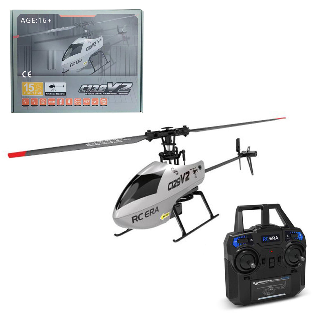 RC ERA 2.4G RC 4CH Stunt Helicopter Aircraft Model