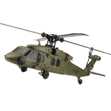 WL K170 Black Hawk UH-60L 170 Size 2.4G 4CH Flybarless RC Helicopter with Adjustable Left and right Hand Throttle (RTF Version) - RAZORDON