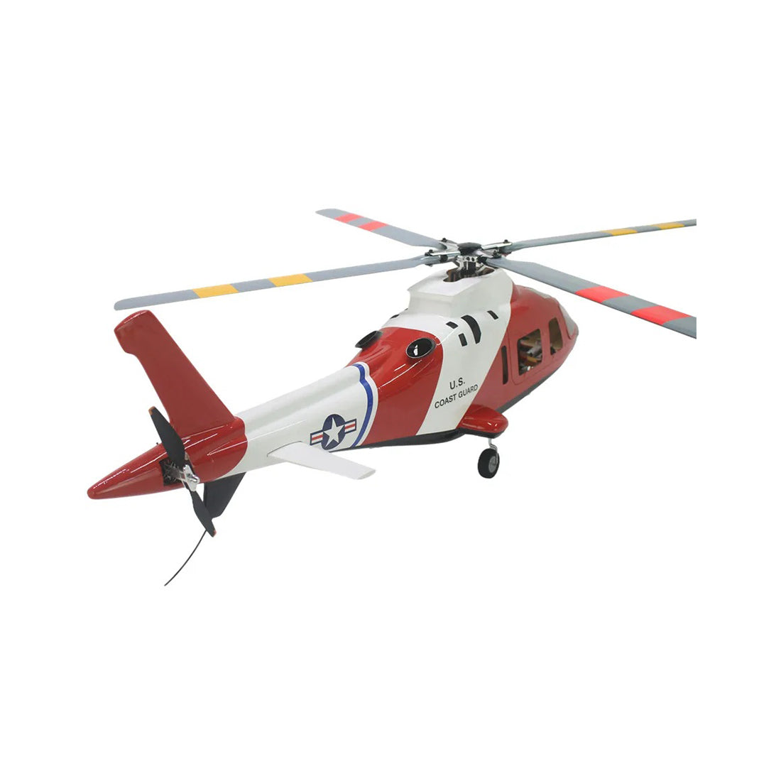 FLISHRC Agusta A109 500-Class 2.4G 6CH Scale RC Helicopter Model with L7 Flight Controller and 4-Mode Positioning GPS RTF