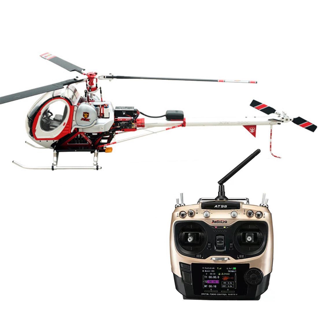 FLYWING 300C PRO 2.4G RC Electric Intelligent DFC Aileronless Alloy GPS Helicopter Model With H1 Flight Controller RTF - Razordon