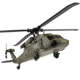 WL K170 Black Hawk UH-60L 170 Size 2.4G 4CH Flybarless RC Helicopter with Adjustable Left and right Hand Throttle (RTF Version) - RAZORDON