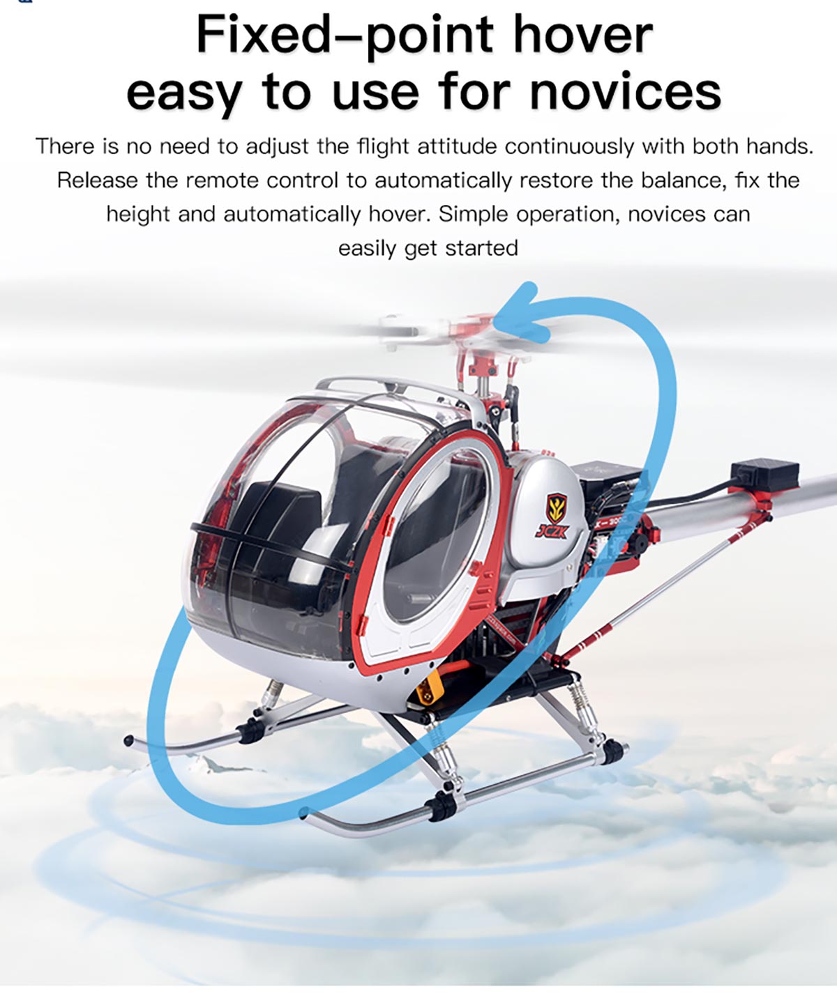 FLYWING 300C PRO 2.4G RC Electric Intelligent DFC Aileronless Alloy GPS Helicopter Model With H1 Flight Controller RTF - Razordon