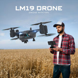 LMRC V-22 2.4G 6CH Land/Air Dual-Mode Scale RC Helicopter Model with Optical Flow Positioning, Altitude Hold RTF - RAZORDON