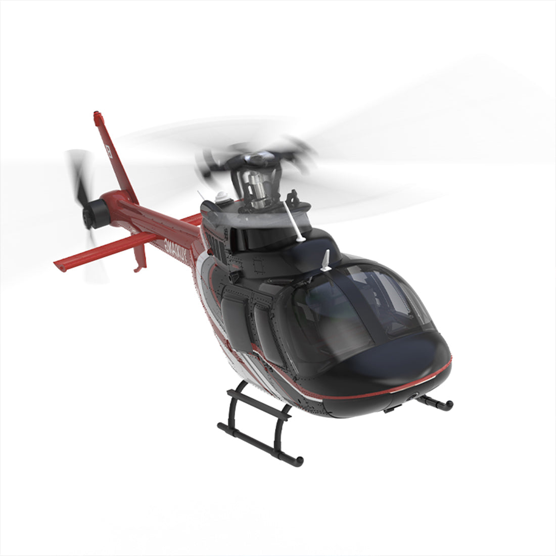 YU XIANG F08 1/27 Scale Bell 206 2.4G 6CH Brushless Direct-Drive 3D/6G Flybarless RC Helicopter Model with Optical Flow Positioning (RTF Version/Mode1/Mode2) razordon