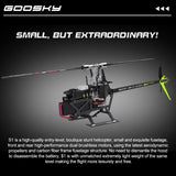 GOOSKY Legend S1 2.4G RC 헬리콥터 전기 듀얼 브러시리스 직접 구동 3D 모델