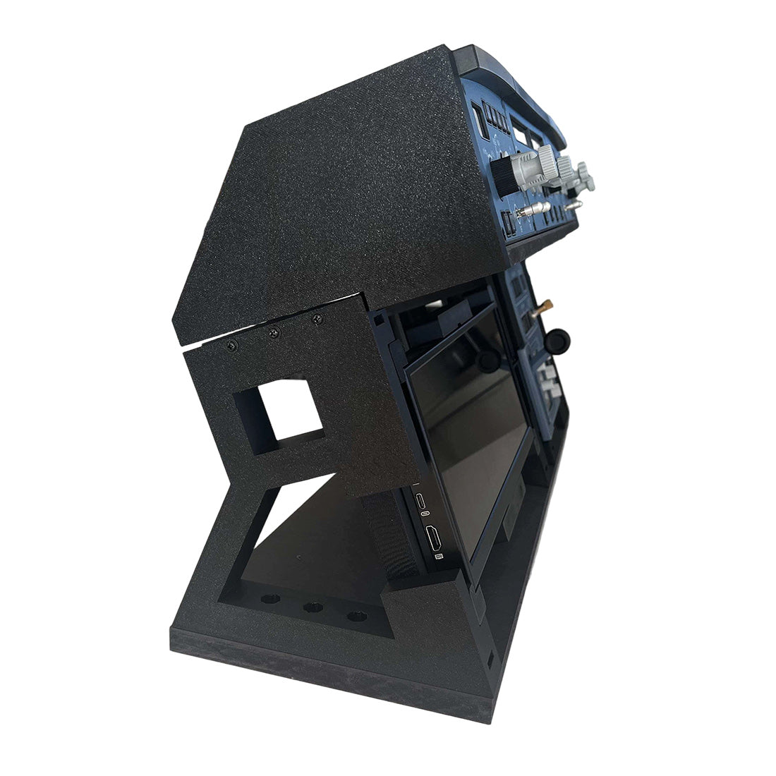 A320 A350 Desktop Flight Simulator Cockpit Display Stand with HD Screen, Carbon Fiber Reinforced 3D Printed Frame, Magnetic Monitor Mount - RAZORDON