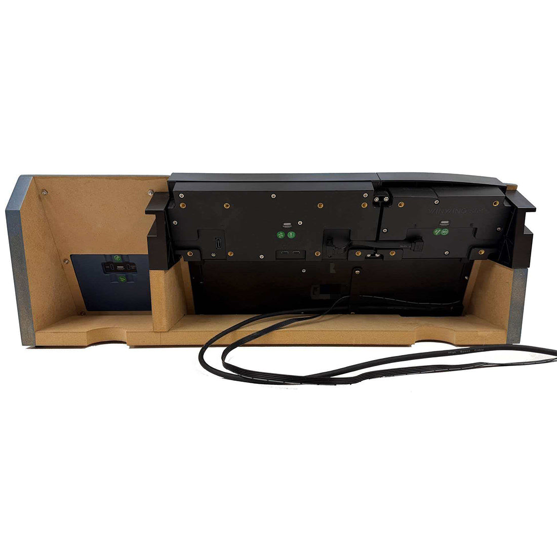 A320 Desktop Flight Simulator MIP Frame with Display Screen, MDF Cockpit Panel Stand for MSFS, X-Plane and DCS World(MCDU Version) - razordon