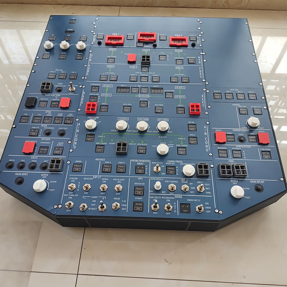 A32X 1:1 Scale Light Overhead Panel - RAZORDON