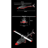 RC ERA A61 1/53 Scale Airwolf 2.4G 4CH Single Rotor Flybarless Mini RC Helicopter Model with Optical Flow Altitude Hold RTF