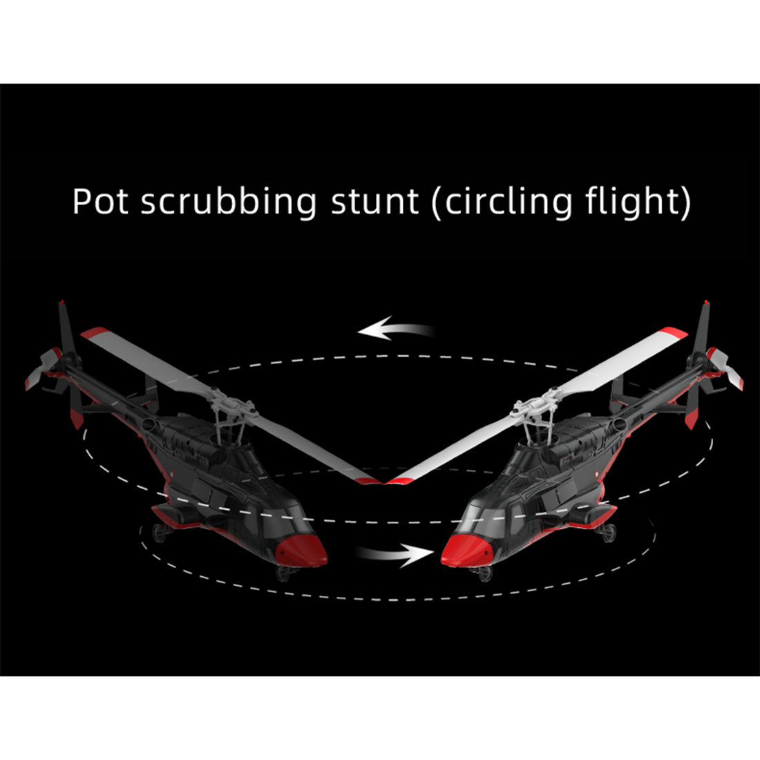 RC ERA A61 1/53 Scale Airwolf 2.4G 4CH Single Rotor Flybarless Mini RC Helicopter Model with Optical Flow Altitude Hold RTF