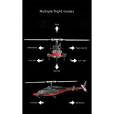 RC ERA A61 1/53 Scale Airwolf 2.4G 4CH Single Rotor Flybarless Mini RC Helicopter Model with Optical Flow Altitude Hold RTF