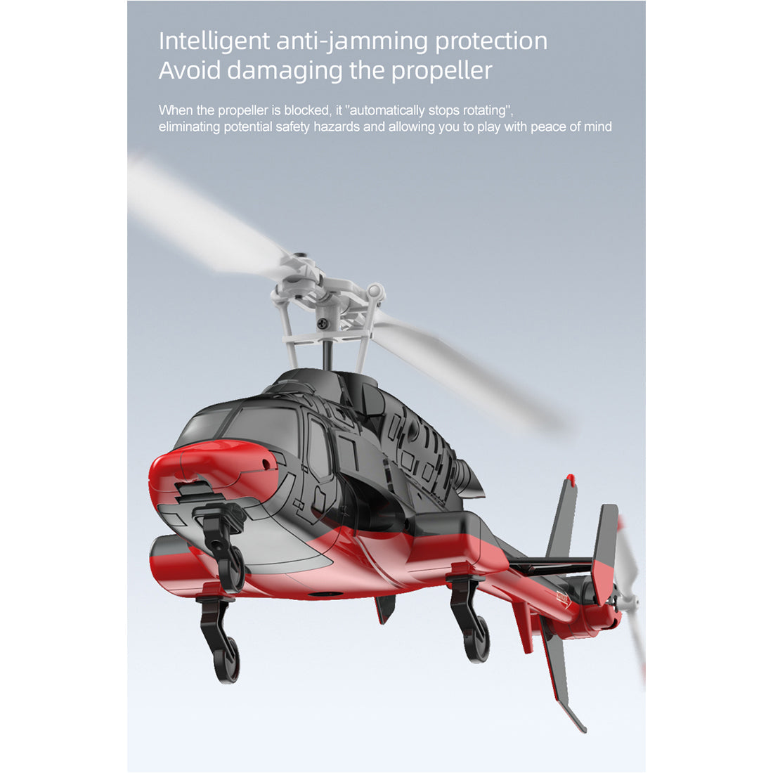 RC ERA A61 1/53 Scale Airwolf 2.4G 4CH Single Rotor Flybarless Mini RC Helicopter Model with Optical Flow Altitude Hold RTF